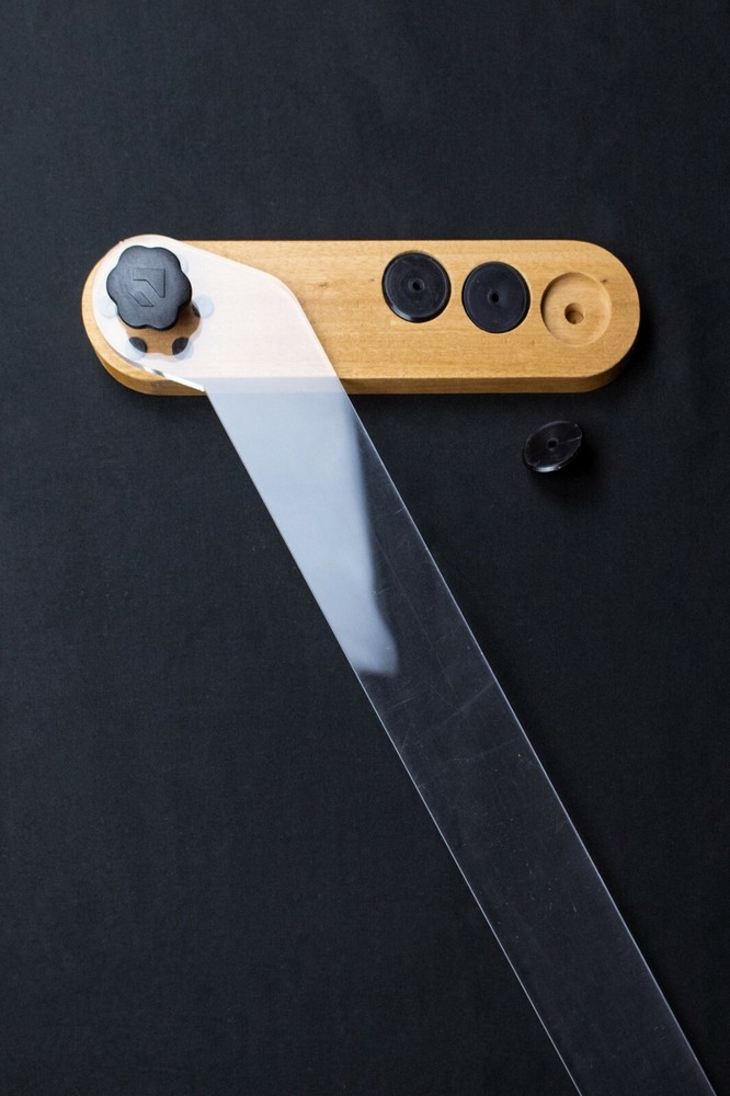 Adjustable Acrylic T-square and concentric lines ruler for perspective drawing