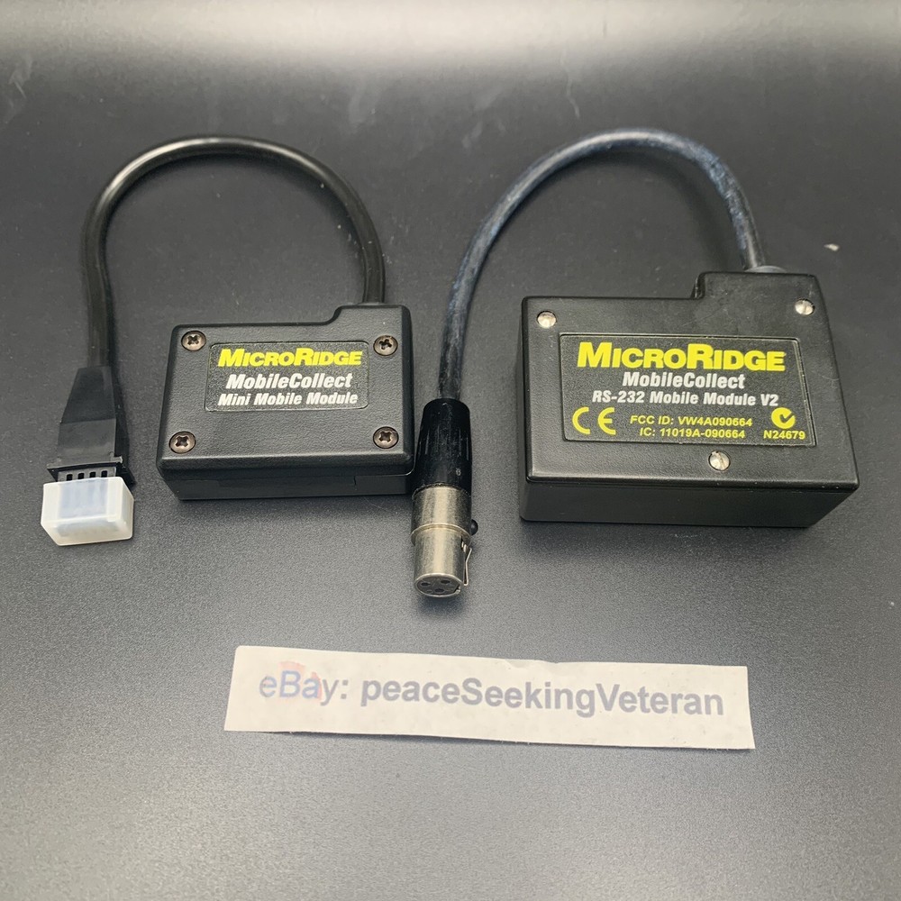 2x - MicroRidge MobileCollect RS-232 V2 & Mini Mobile Module Transmitter 24679