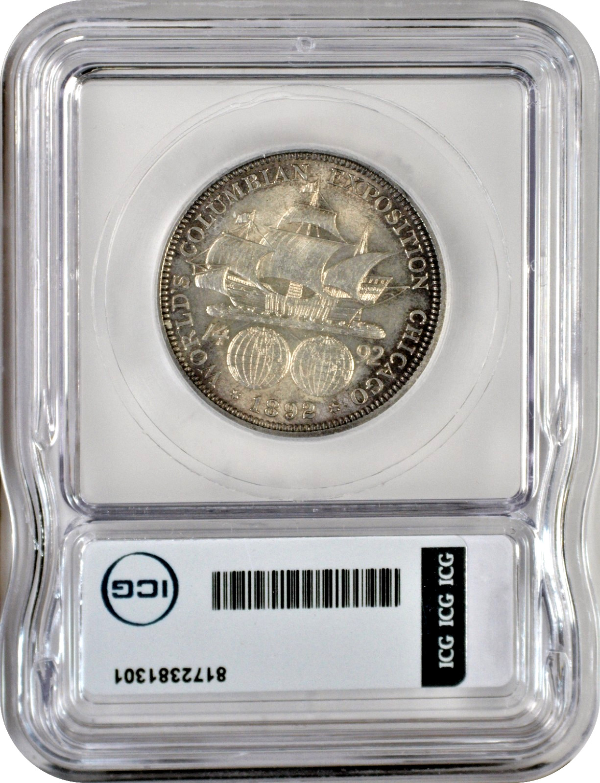 1892 Columbian Half Dollar 50C ICG MS63 Choice Uncirculated