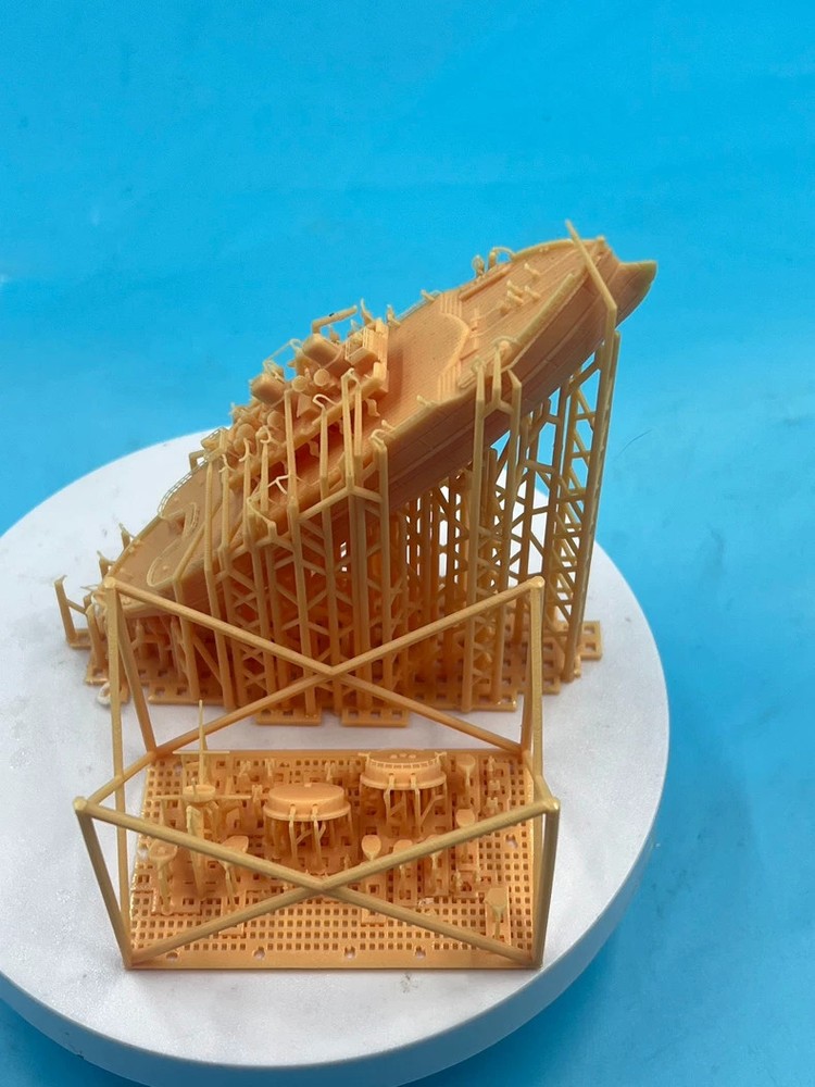 3D Printed 1/700 Model Kit British Royal Navy Devastation Battleship Unpainted