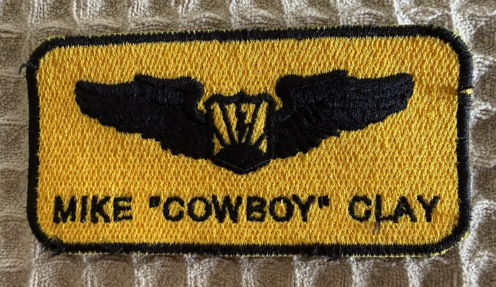 USAF Flight Crew Name Tag Patch Clay