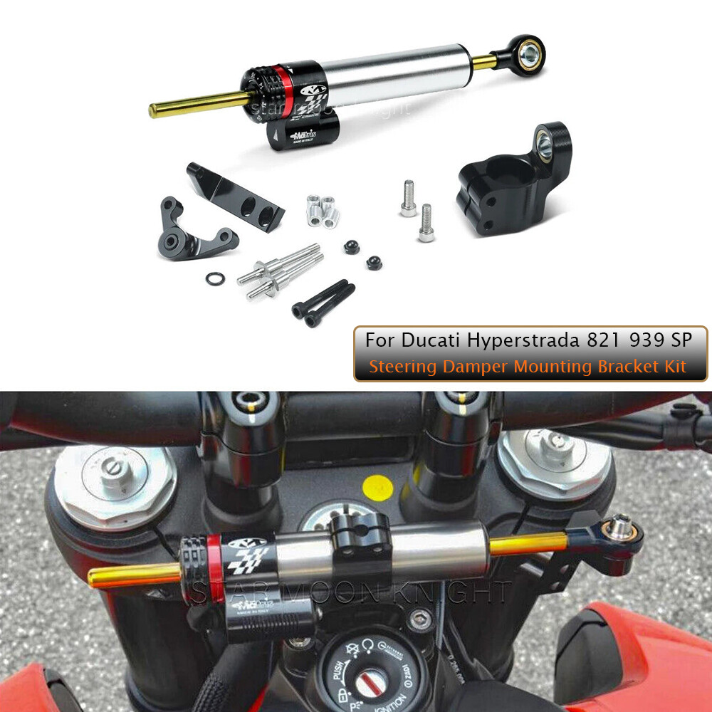 Motorcycle Steering Damper Stabilizer Bracket Kit For Ducati Hyperstrada 821 939