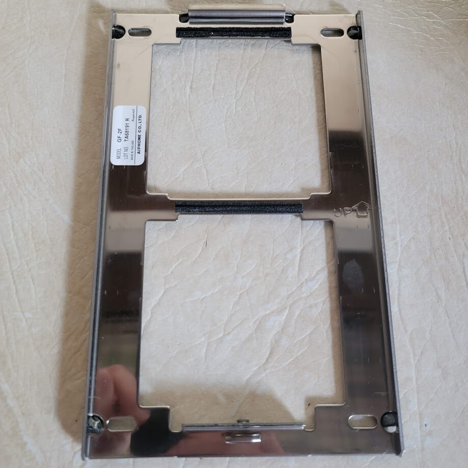 BRAND NEW Aiphone GF-2F 2-Module Front Frame & Backing plate