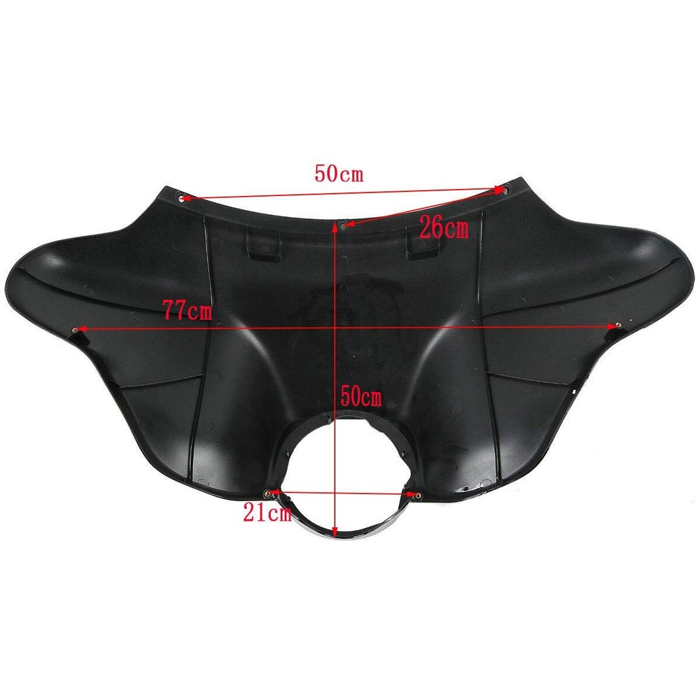 Front Inner Batwing Fairing Windshield for Harley Motorcycle Batwing Inner Outer