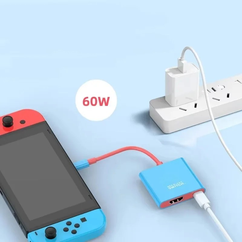 HDMI TV Dock For Nintendo Switch OLED Docking Replacement Adapter Converter