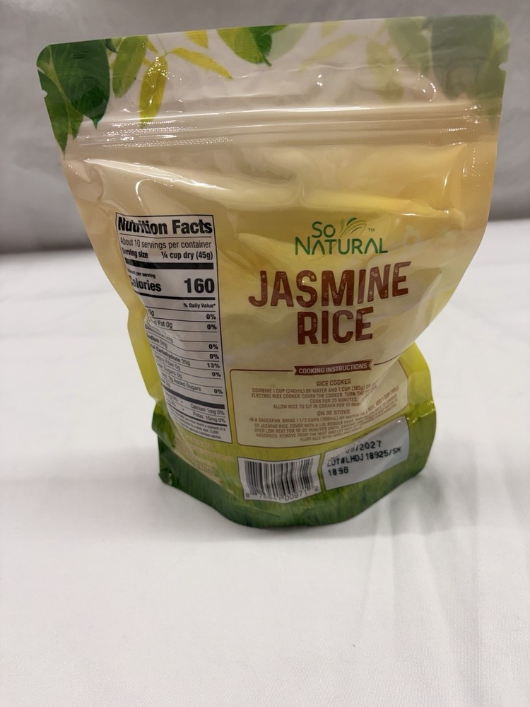 So Natural Jasmine Rice 16 Oz