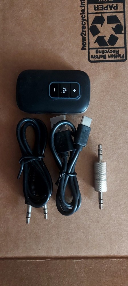 Bluetooth Audio Receiver Adapter with 3.5mm Jack and USB Cable J23