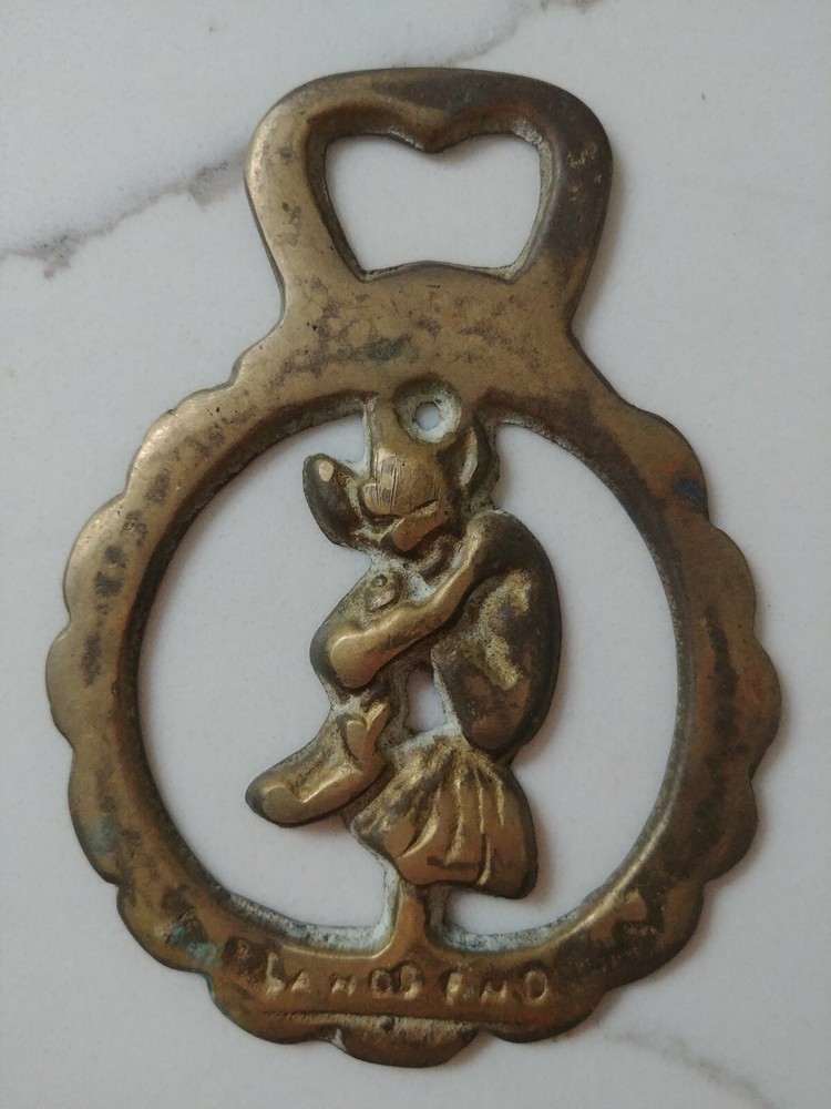 Vintage Brass Bottle Opener - Cornish Pixie