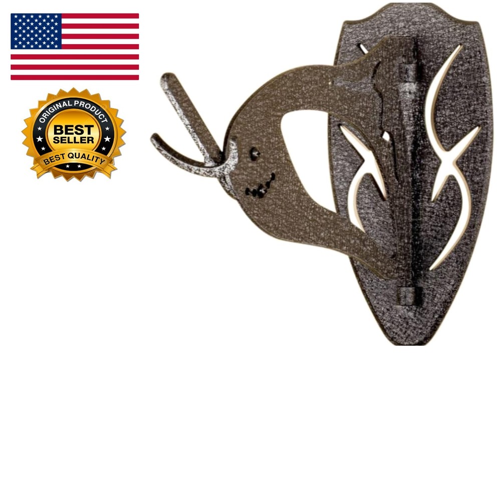 Customizable Big Hooker Trophy Mount for Large & XL Skulls - Graphite Black