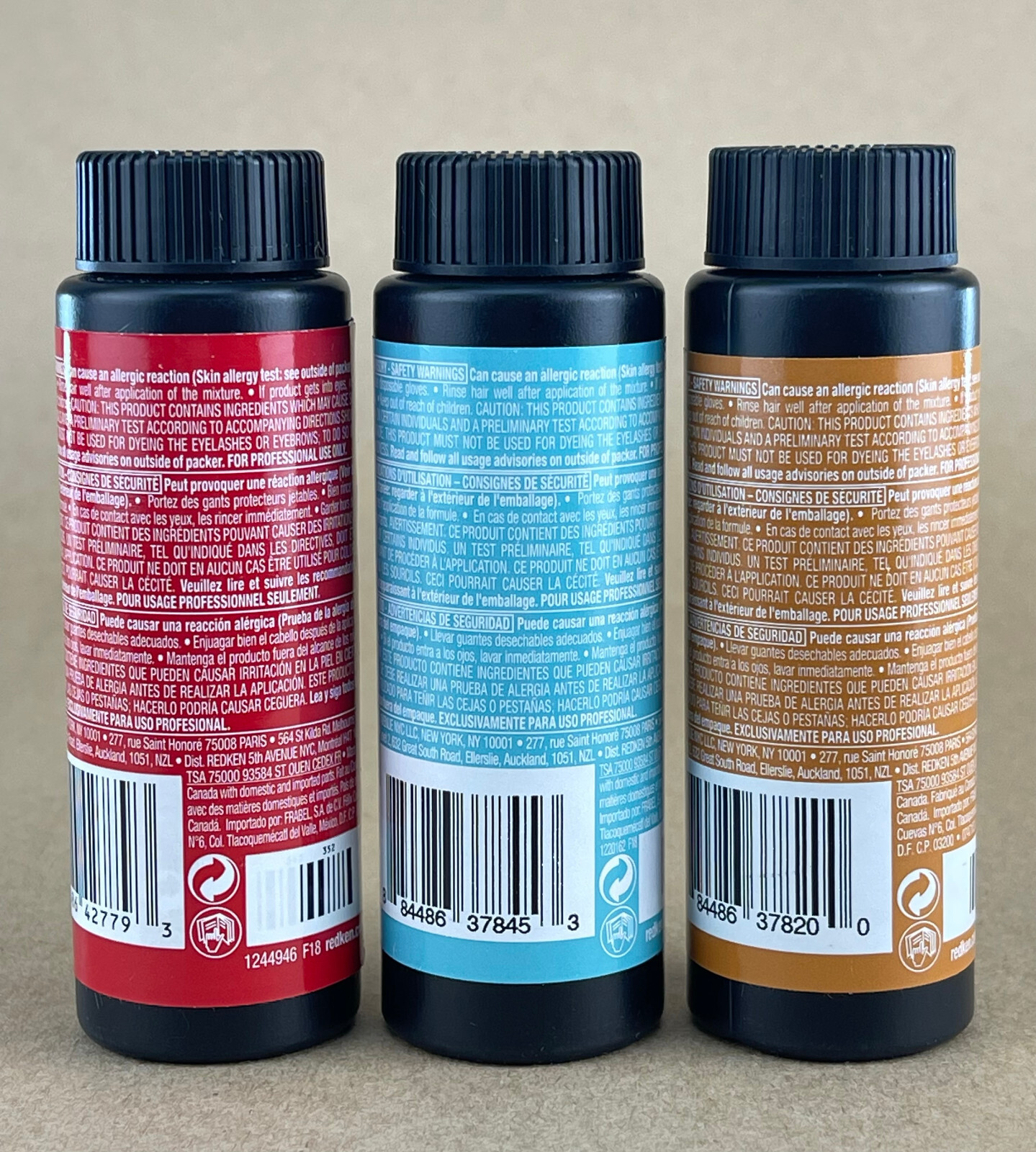 REDKEN Color Gels Lacquers Permanent Liquid Color For Hair Color 2 oz.