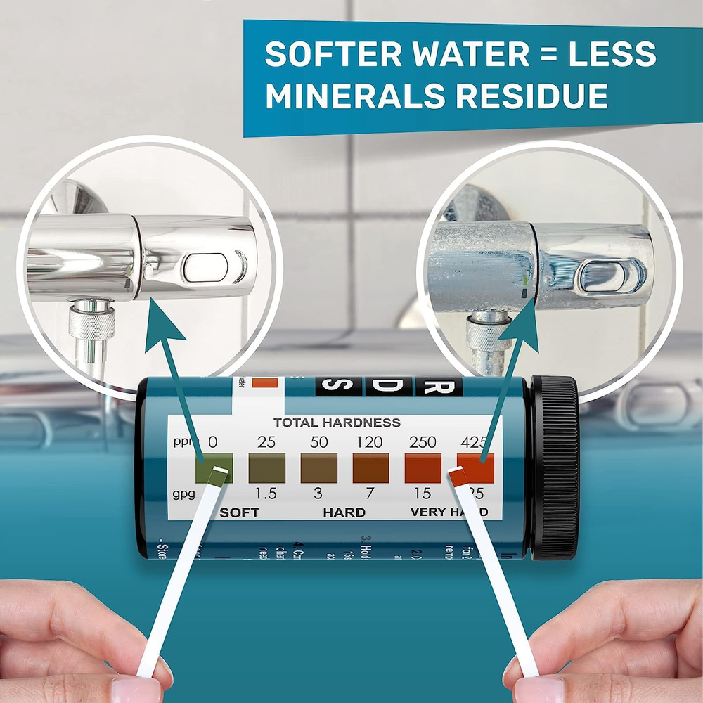 Water Hardness Test Strips - Quick and Accurate Water Softener Test Strips - Har
