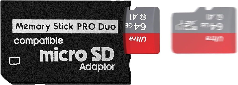 Memory Stick Pro Duo Adapter Micro SD SDHC TF Card Reader Converter Camera PSP