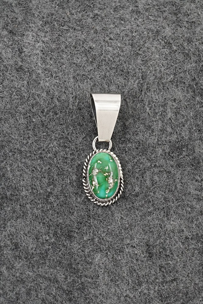 Turquoise & Sterling Silver Pendant - Rosemary Saunders