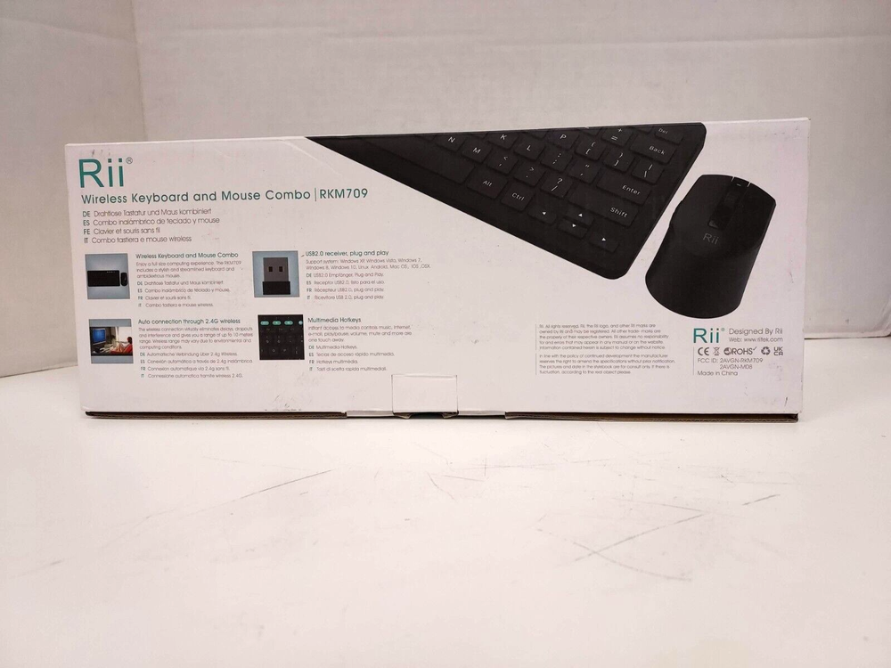 Rii Wireless Keyboard And Mouse Combo RKM709
