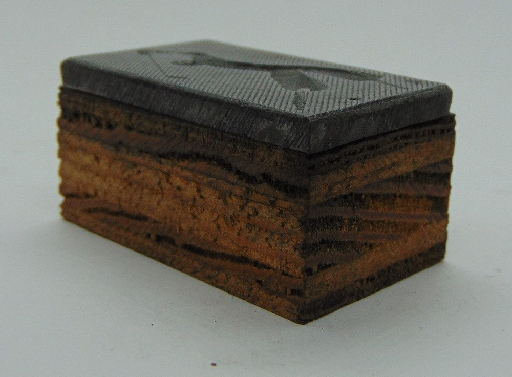 Printing Letterpress Printers Block Man Golfing Back Swing