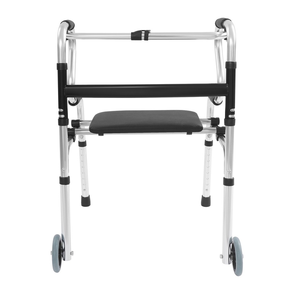 Adjustable Walker With Wheels Foldable Walker For Seniors Stand Up Walker