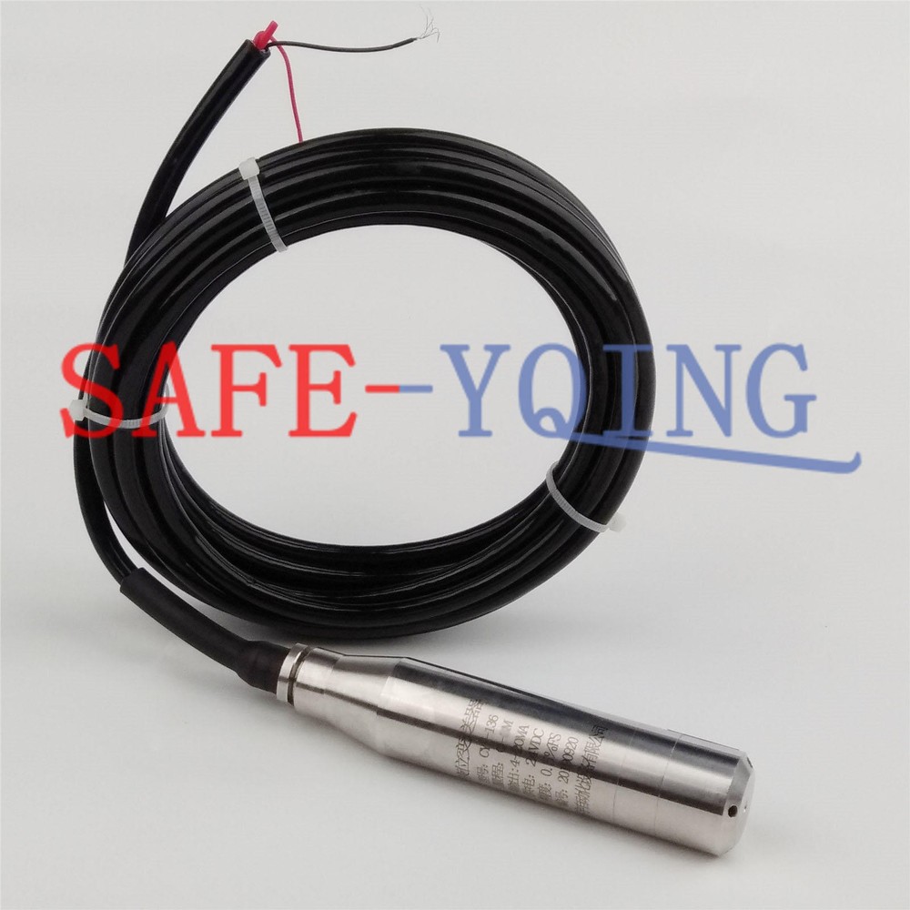 4-20MA 1.0m Range Water Level Transmitter Liquid Level Transducer Sensor