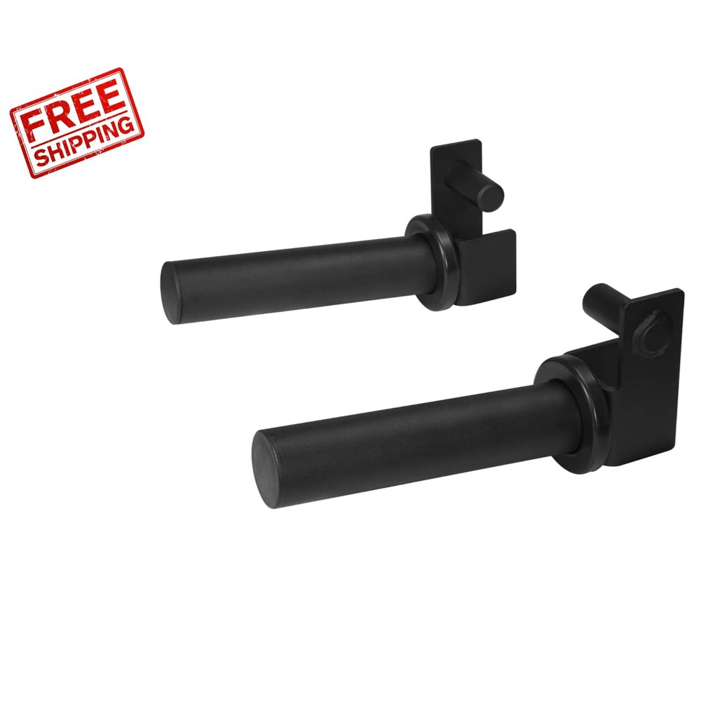 Space-Saving J-Hooks for Power Racks - Durable Barbell Holders for Home Gyms