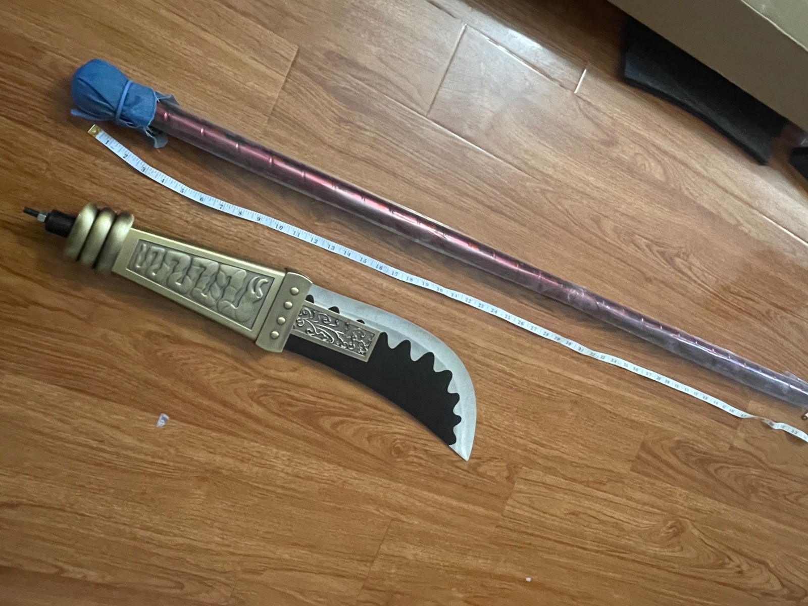 77''Metal katana Sword, White Beard Pirates one piece Moon Blade,Edward Newgate