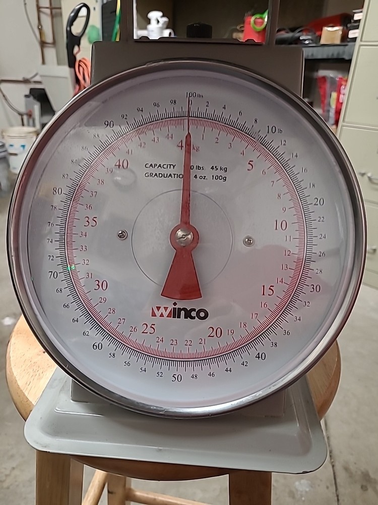 Winco all steel 100lbs 9 " scale