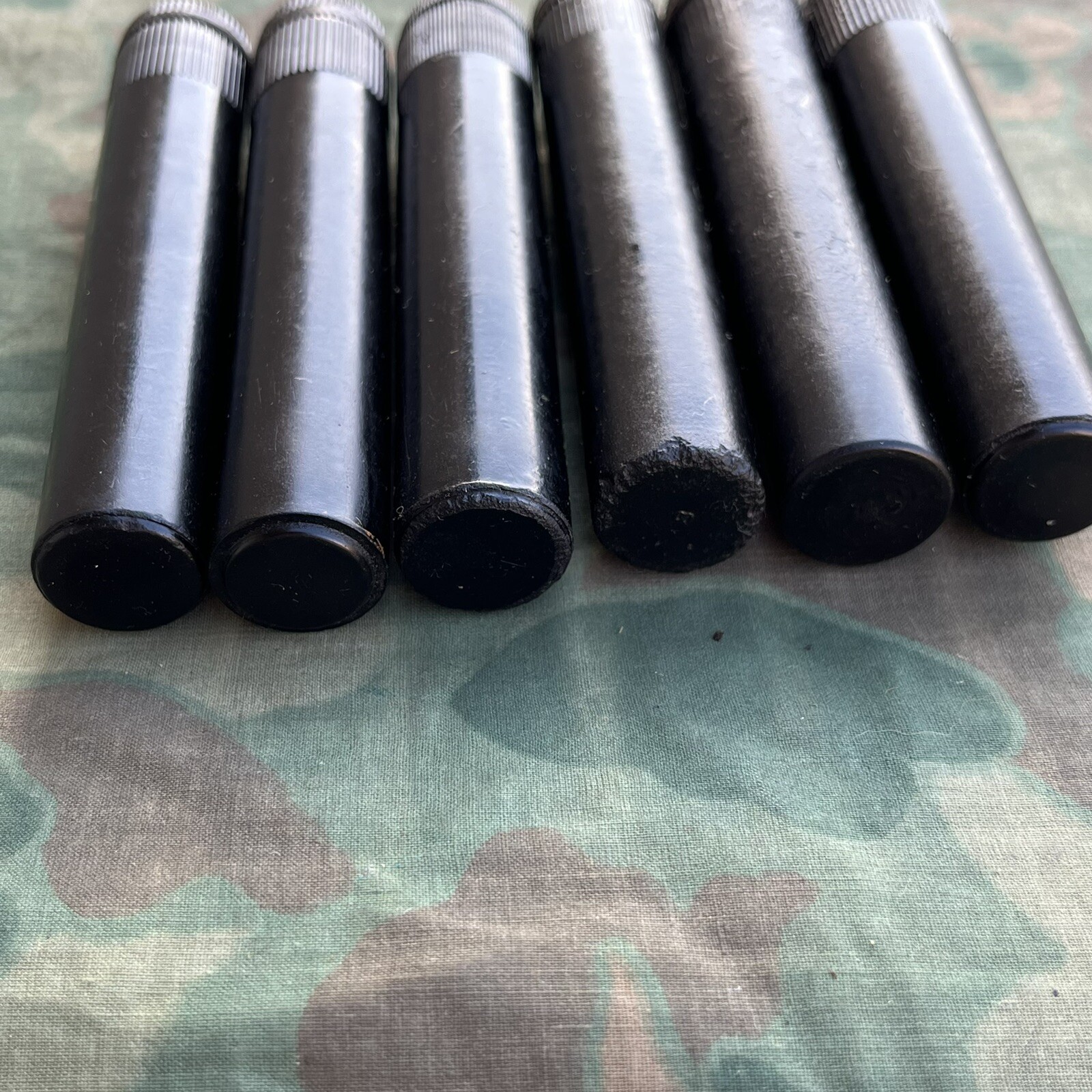 One (1) British Enfield No4 Mk1 Rifle Plastic Butt Stock Oil Oiler Bottle Used