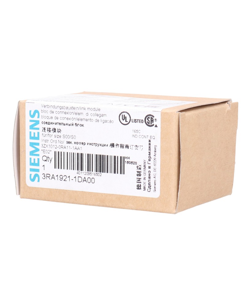 Siemens 3RA1921-1DA00 / 3RA1 921-1DA00 Connection Module Conneting Module