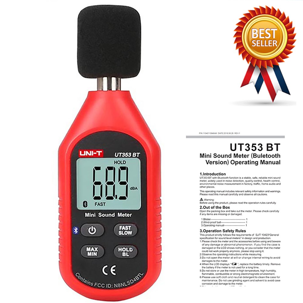 UNI-T UT353-BT Mini Sound Level Meter  Adjustable Sampling RateLCD Backlight✦Kd