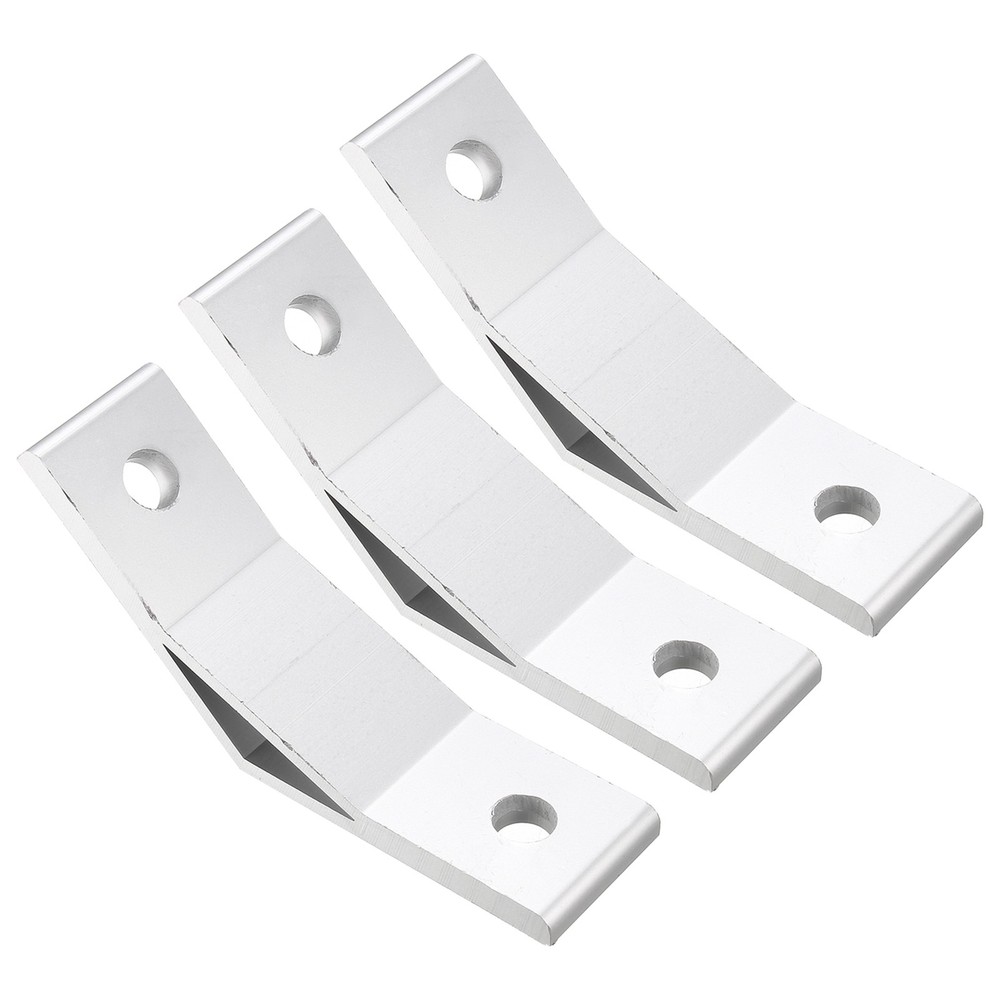 6Pack 50x50mm Mounting Fixing Shelf Bracket Angle Joining Support Brace Silver