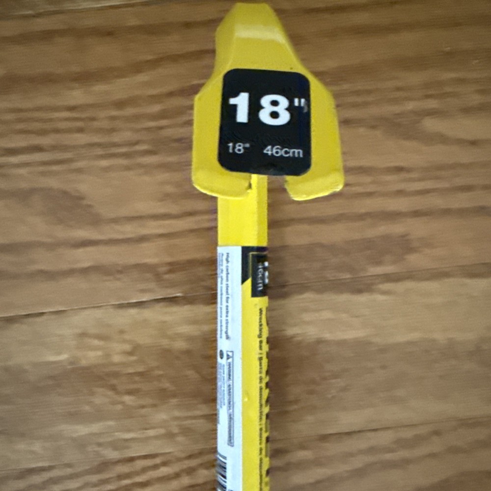 Stanley18” Wrecking Pry Crow Bar Yellow EUC