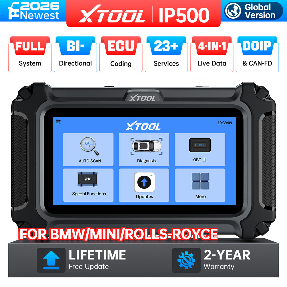 XTOOL IP500 OBD2 Scanner For BMW/MINI/RR Full System Diagnostic Tool 23 Services
