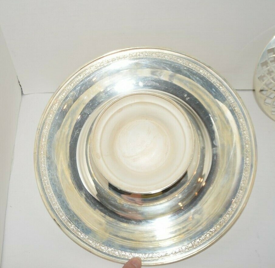 EPNS 809 Serving Bowl With Lattice Lid Silver