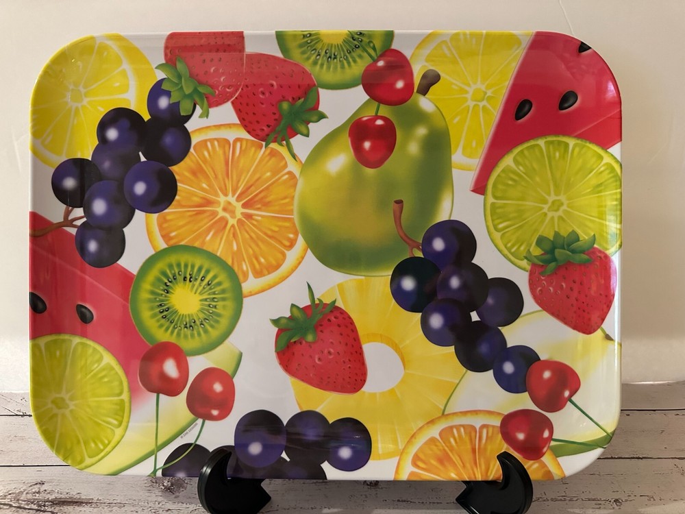 ZAK Design Espalier  Serving Tray Fun Fruit Design Serving Tray