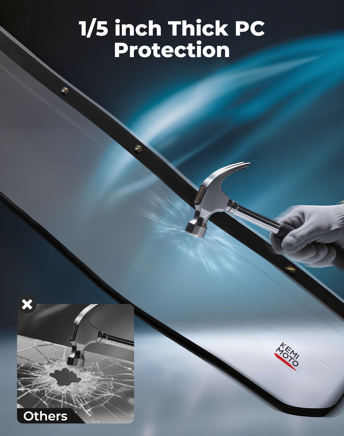 3-IN-1 Flip Up Folding Windshield Vent For 2025-26 Polaris RZR PRO XP/4 PRO S/4