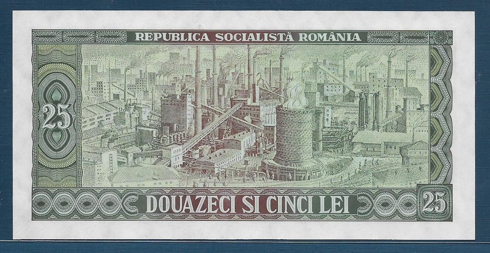 Romania 25 Lei, 1966, P 95, UNC