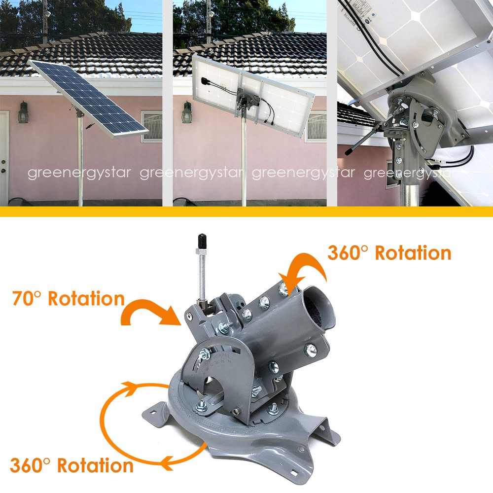 Adjustable Universal Mount Fit 50W/100W/200W Solar Panel Mounting