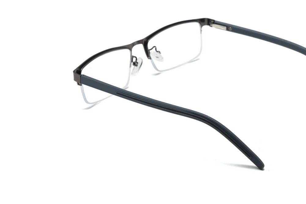 5 PK Men Reading Glasses Half Frame Spring Hinge Reader Glasses Anti Blue Light
