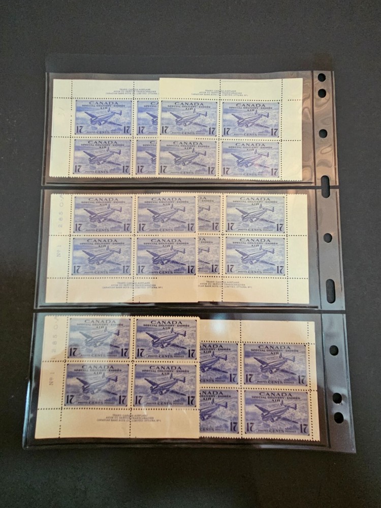 CANADA stamp - SCOTT#CE1 and CE2 MINT PLATE BLOCK MNH