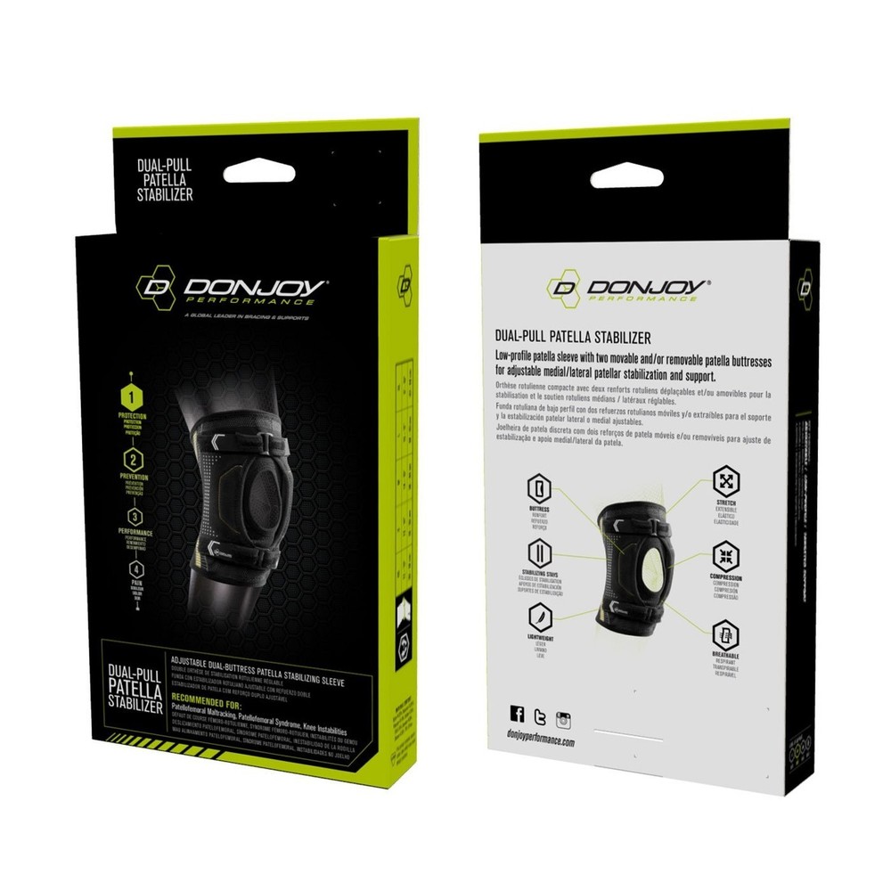 DonJoy Performance Dual-Pull Patella Stabilizer Knee Brace Large