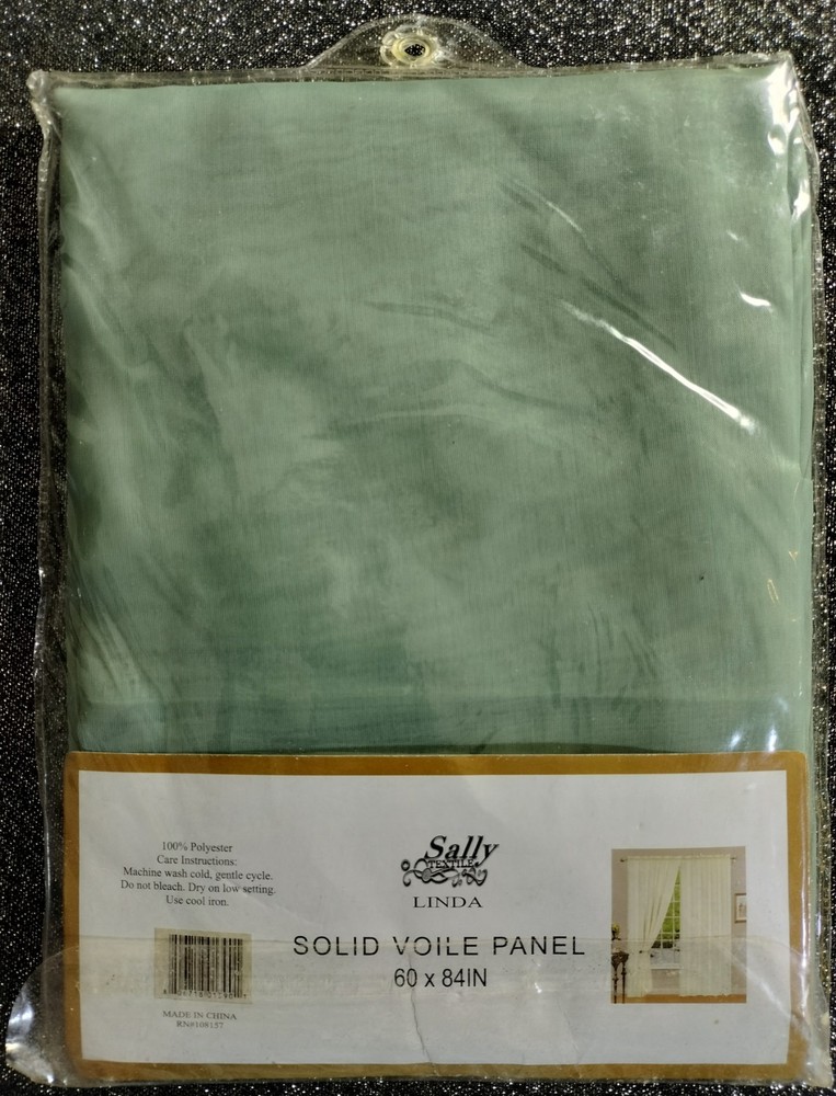 Sally Linda Textile Solid Voile Panel 60 x 84 In