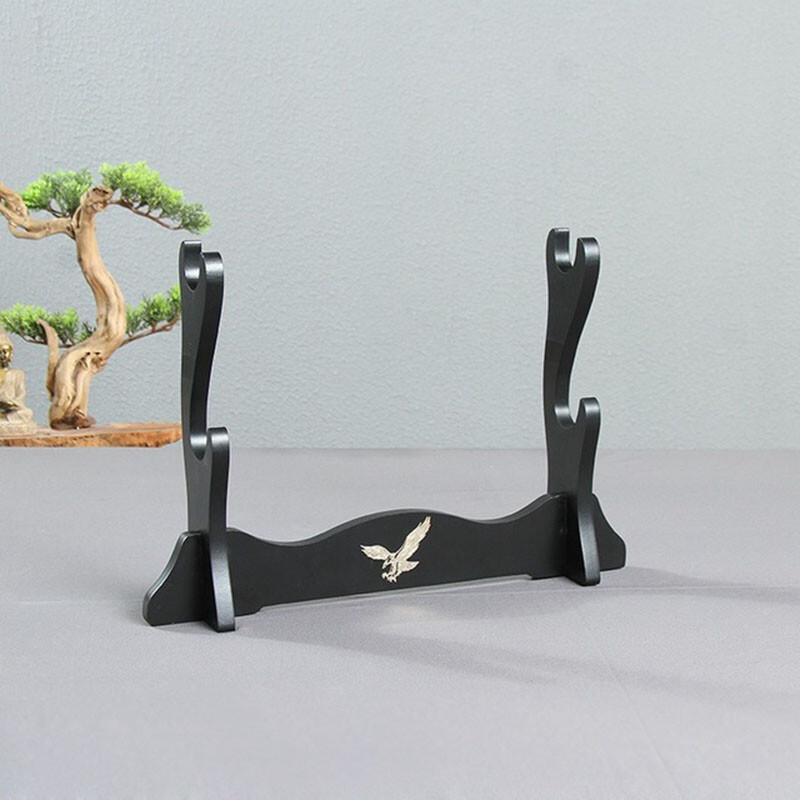 Japanese Samurai Sword Katana Holder Stand Assembly Rack Eagle Pattern 1~4 Tier