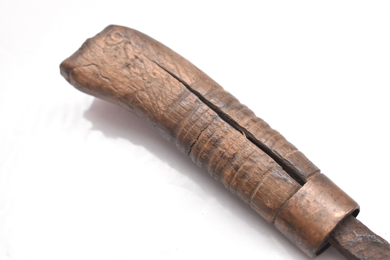 Northwest Coast Native American Inuit Seal Blubber Boat Hook FIGURAL ARTIFACT