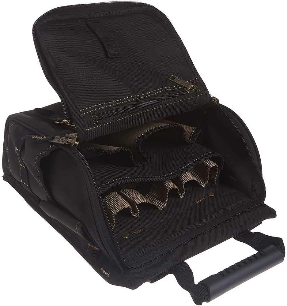 Professional Electricians Tool Pouch, 21 Pocket, Black