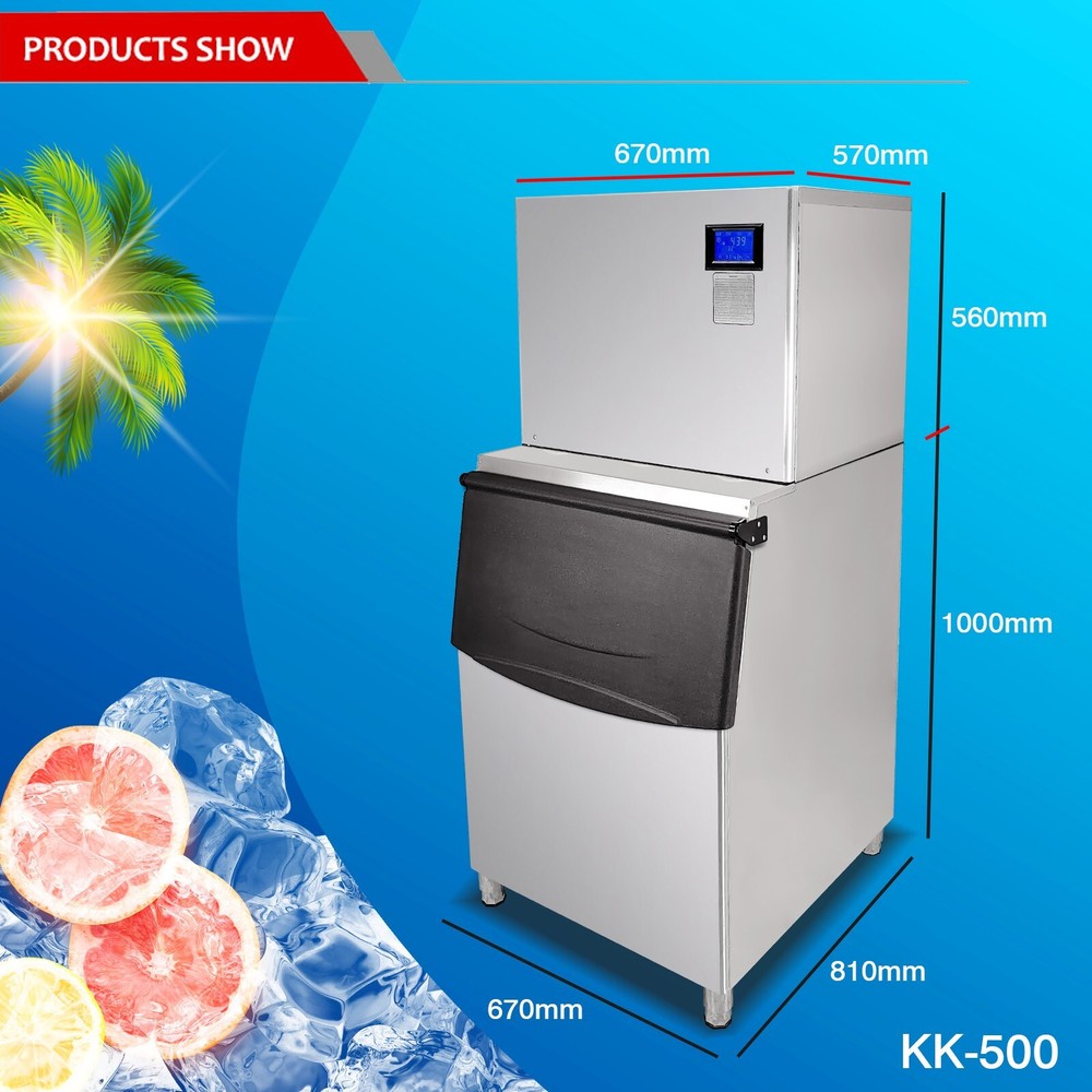 Commercial Cube Ice Machine Ice Maker Ice Cube Machine- 550 LBS/Day