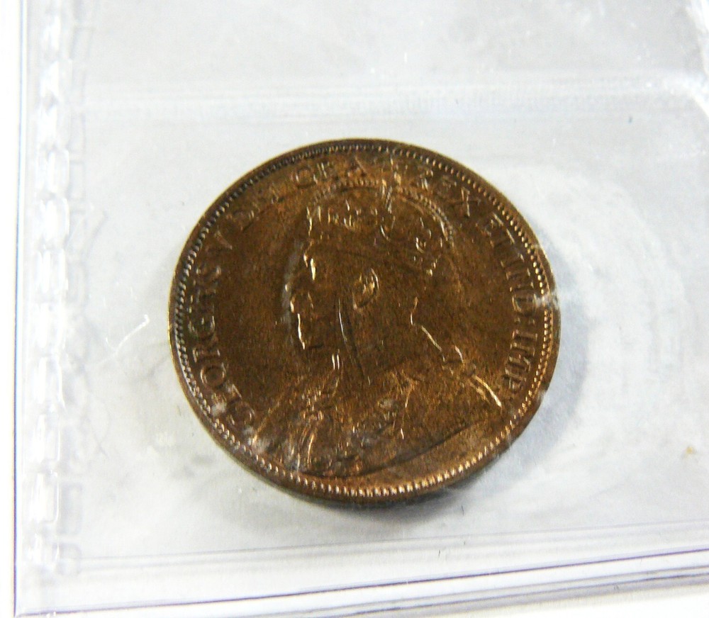1912 1c ICCS MS-62 Red Brown Canada Cent