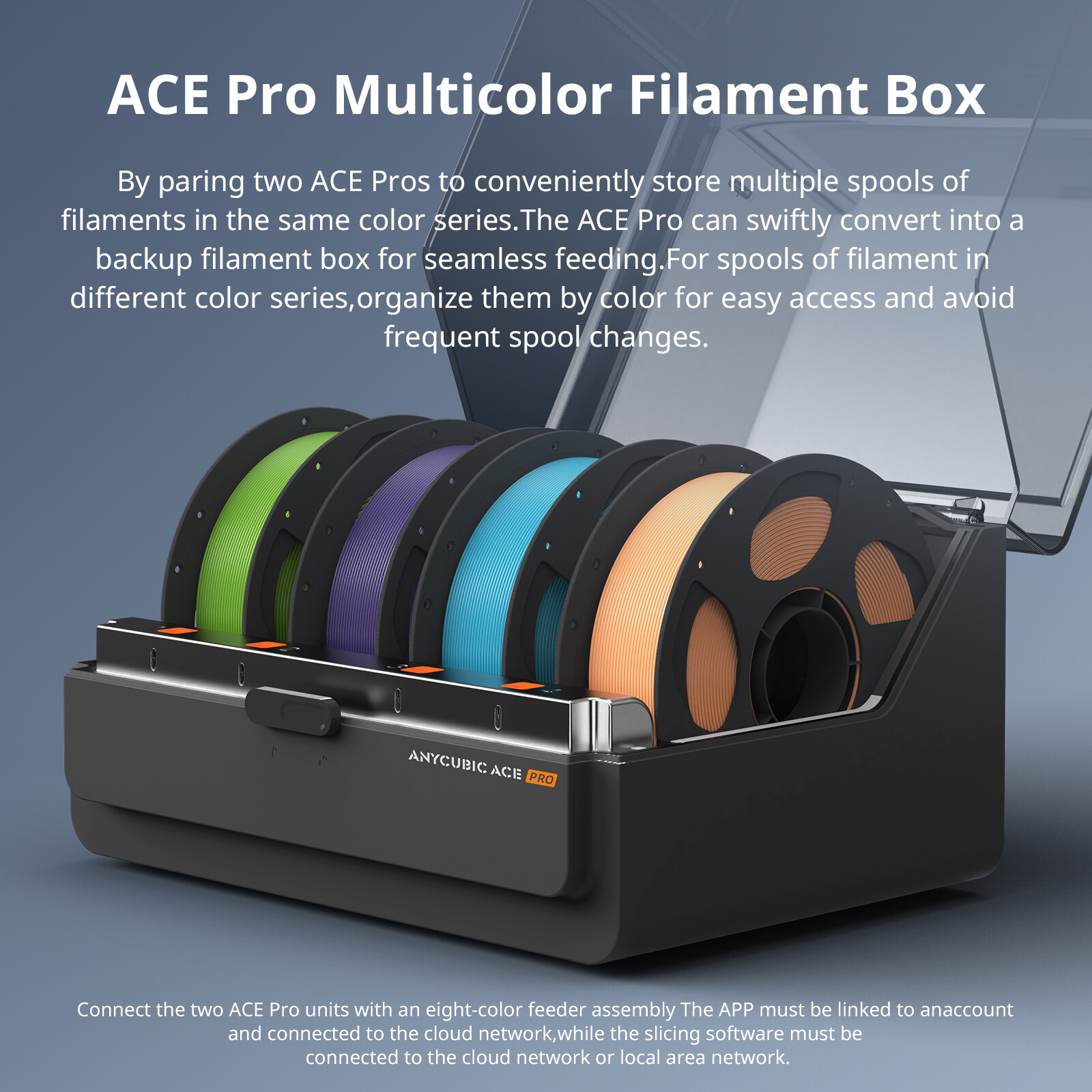 In Stock ANYCUBIC Kobra 3 Max Combo Largest 3D Printer 600mm/s Multicolor Print