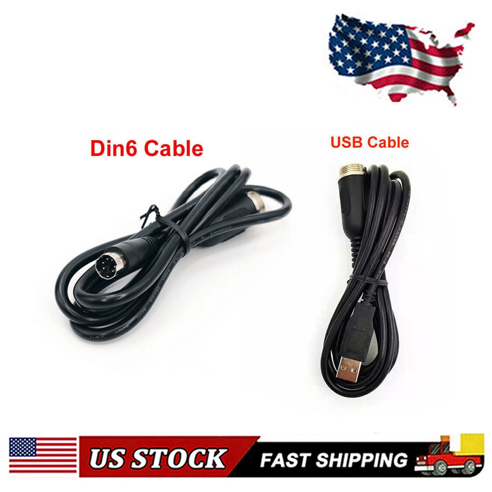 Cable For Thrustmaster TH8A/TSSH TSSH+ Connection Date Din6 Cable USB Cable ADE