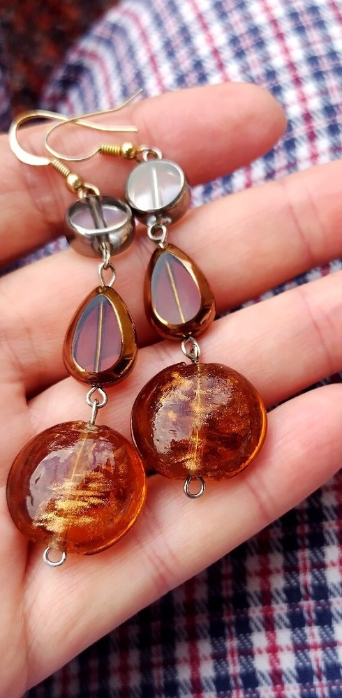 Beautiful glass earrings