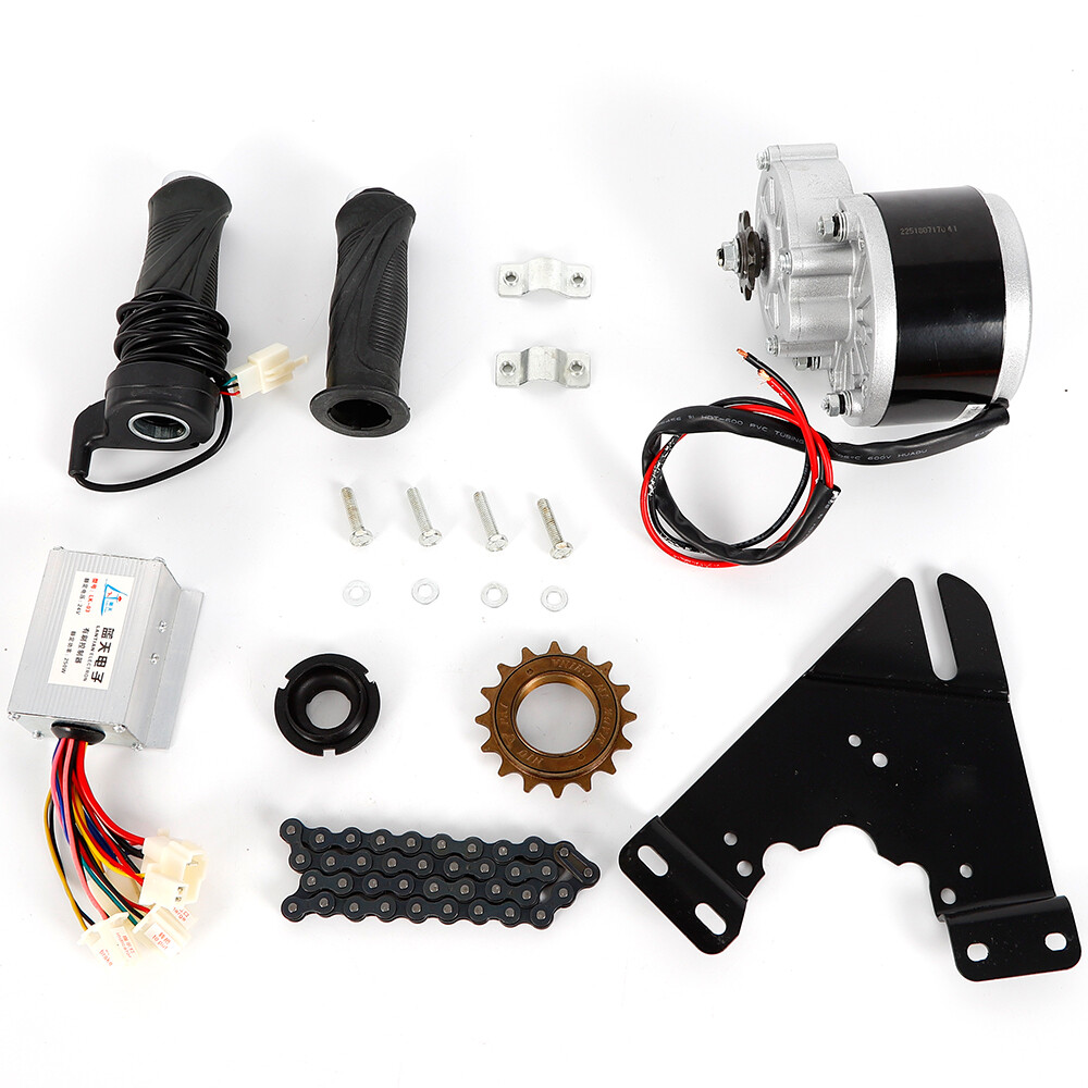 Electric Bicycle Motor Kit E-Bike Wheel Motor Conversion Chain Kit Controller