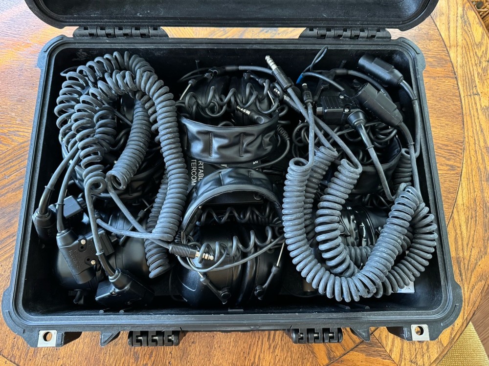 Atlantic Signal Drop & Deploy Portable Intercom System With 6 Peltor Headsets