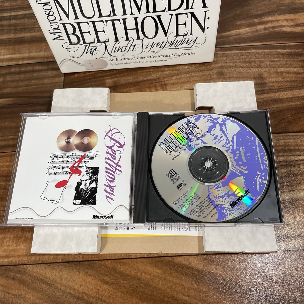 Microsoft Multimedia Beethoven: The Ninth Symphony (PC) Complete in Box CIB
